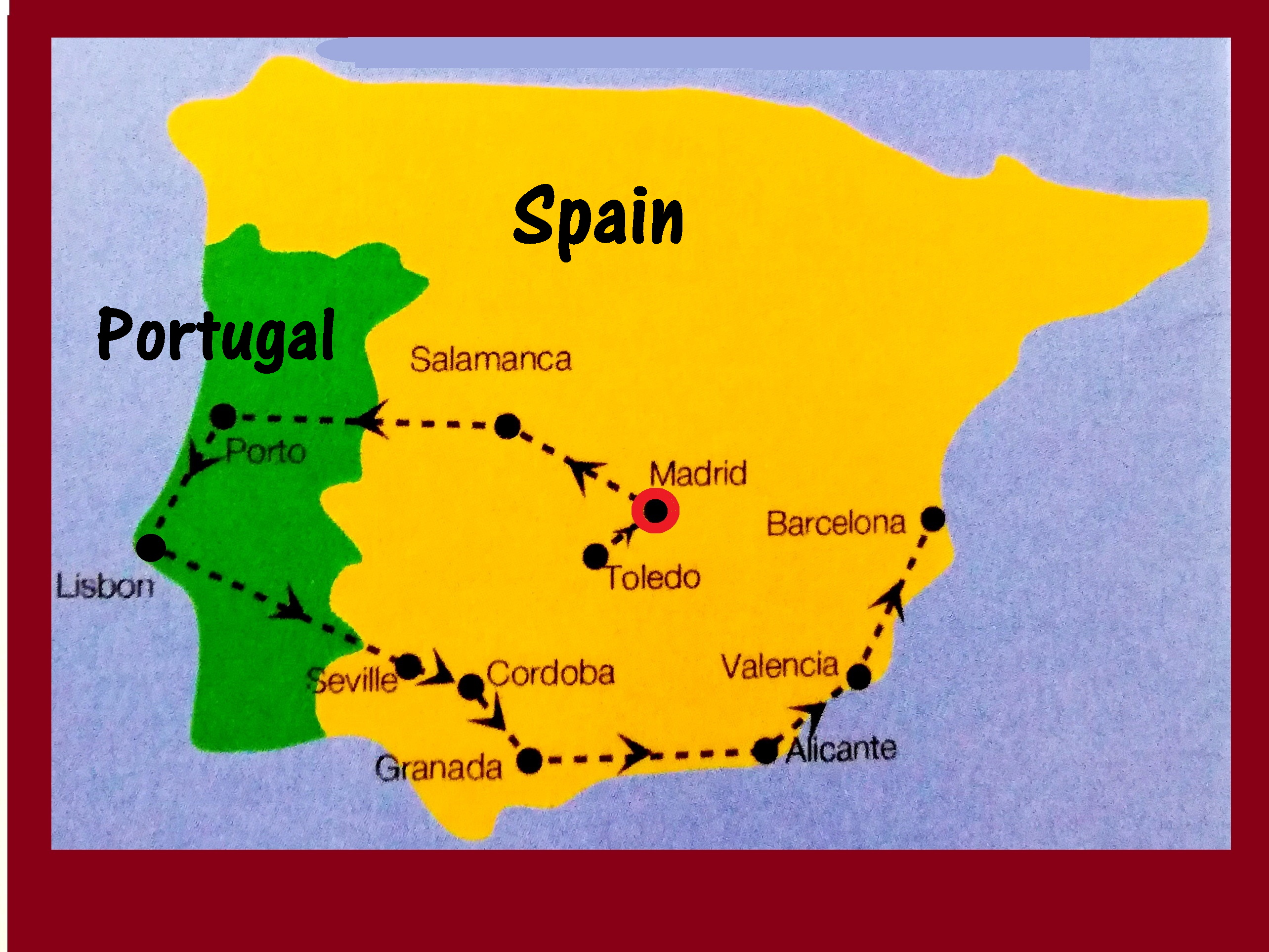 Spain Map  Portugal travel, Spain and portugal, Portugal